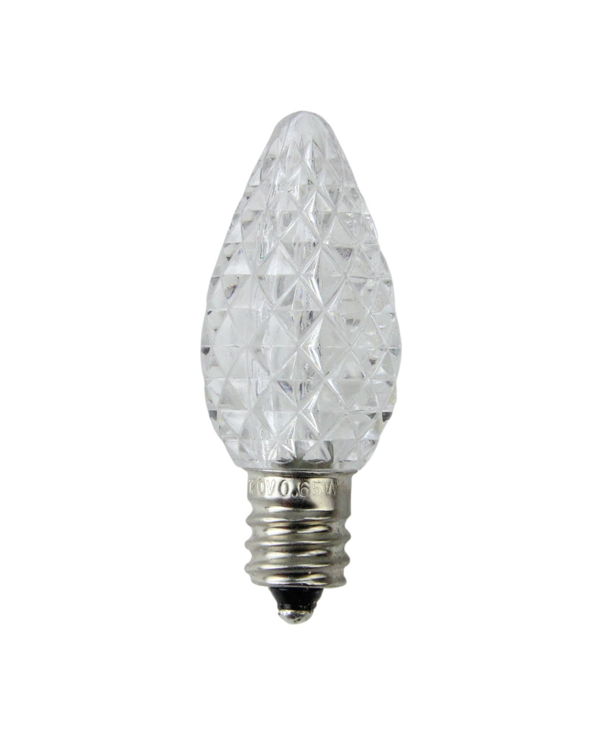 Northlight Pack of 25 Faceted Led C7 PureChristmas Replacement Bulbs - White
