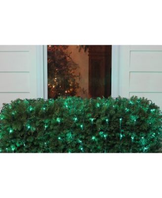 4' x 6' Green LED Wide Angle Christmas Net Lights - Green Wire