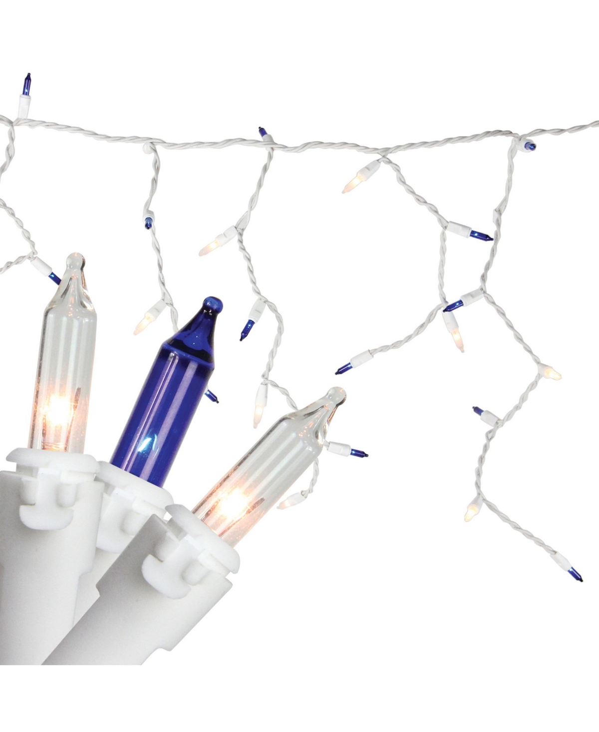 Northlight Set of 150 BlueMini Icicle Christmas Lights 3