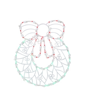 Northlight 16" Led Lighted Wreath Christmas Window Silhouette Decoration In White