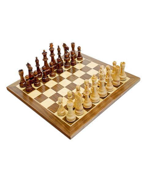 Детские игрушки WE Games Staunton Wood 15" Chess Set, 32-Piece, Ages 14+, цвет: Коричневый