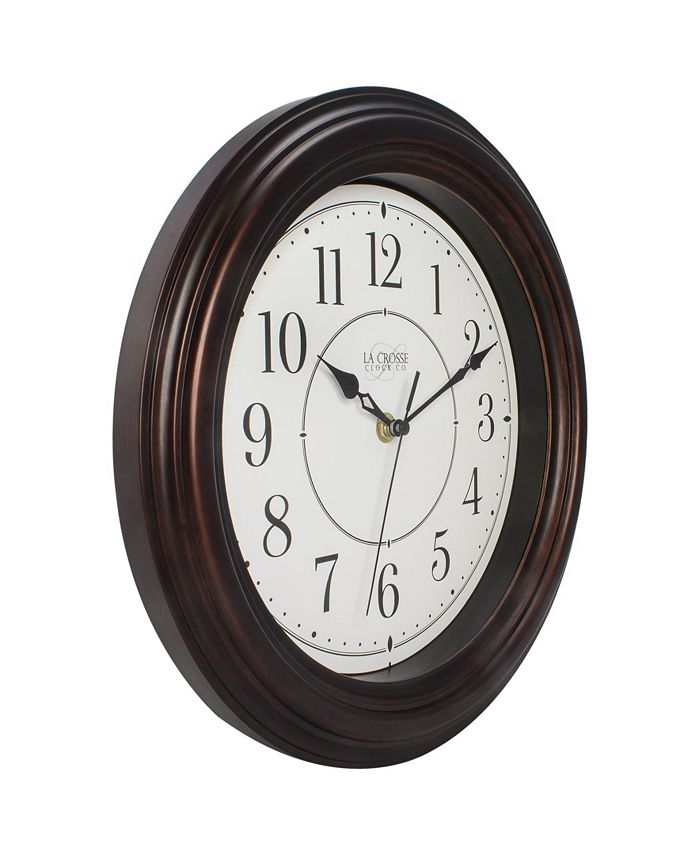 La Crosse Technology La Crosse Clock 4042630W 12" Evelyn Quartz Wall