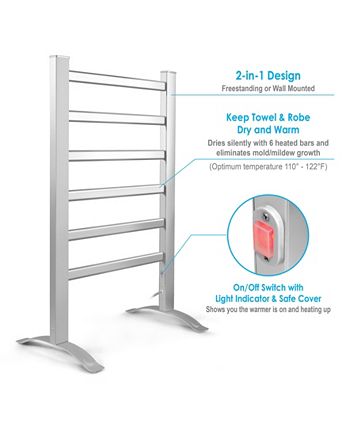 Innoka 2 in 1 Freestanding and Wall Mounted Heated Towel Warmer