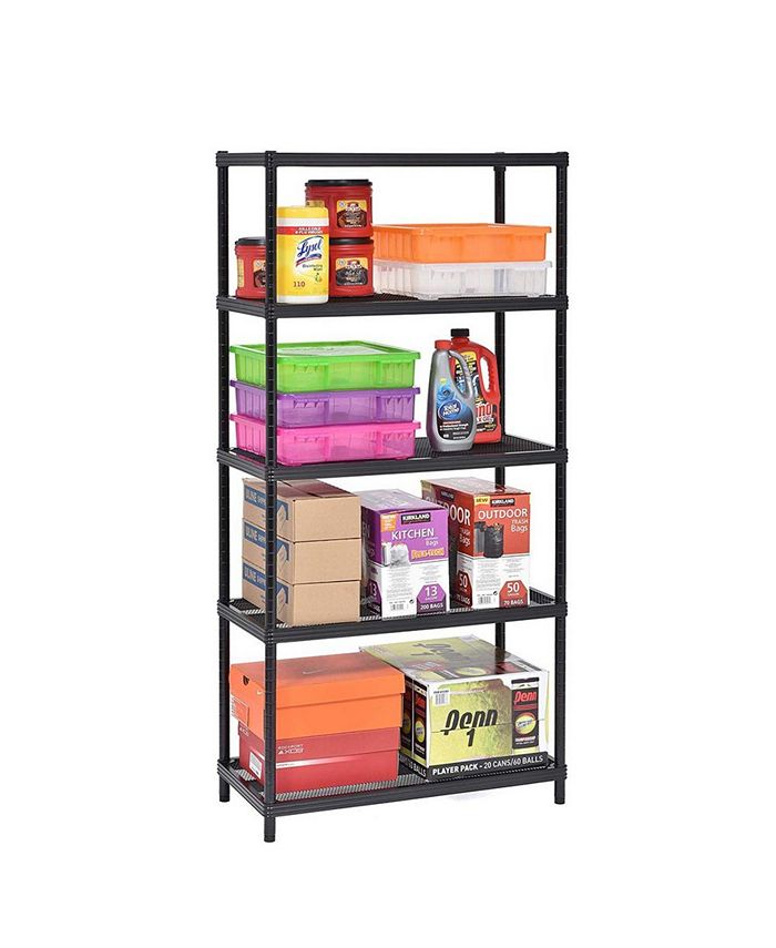 Edsal 5Tier Mesh Shelving Unit Macy's