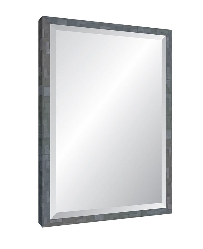 Reveal Frame & Décor - Millennium Geometric Twilight Silver Beveled Wall Mirror
