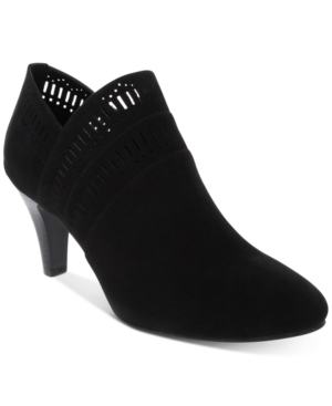 image of Karen Scott Marius Perforated Dress Booties, Created for Macy-s Women-s Shoes