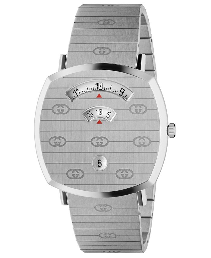 Gucci - Unisex Grip Stainless Steel Bracelet Watch 38mm