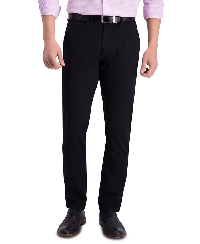 Kenneth Cole Reaction Men's Slim-Fit Four-Way Stretch Solid Twill Chino ...