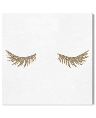 Glitter Eyelashes Canvas Art - 16" x 16" x 1.5"