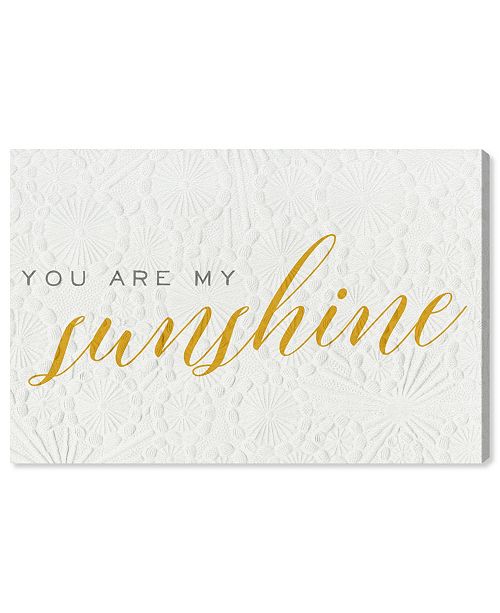 Oliver Gal You Are My Sunshine Canvas Art Collection Reviews