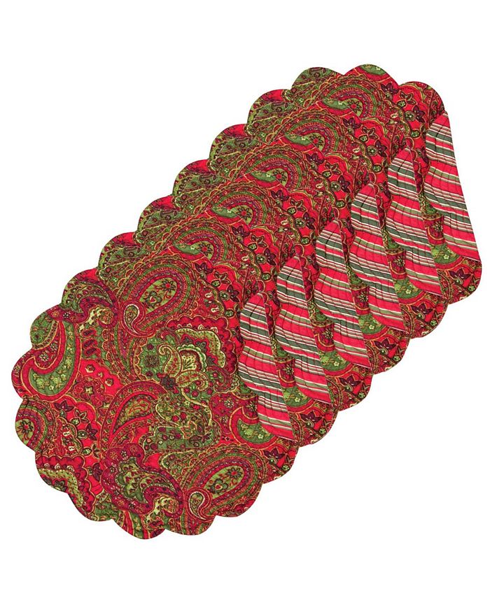 C&F Home Gloria Round Placemat, Set of 6 Macy's