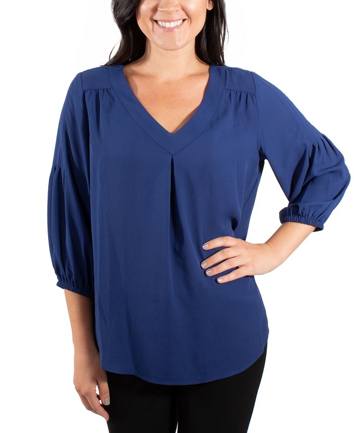 NY Collection High-Low Blouse & Reviews - Tops - Women - Macy's