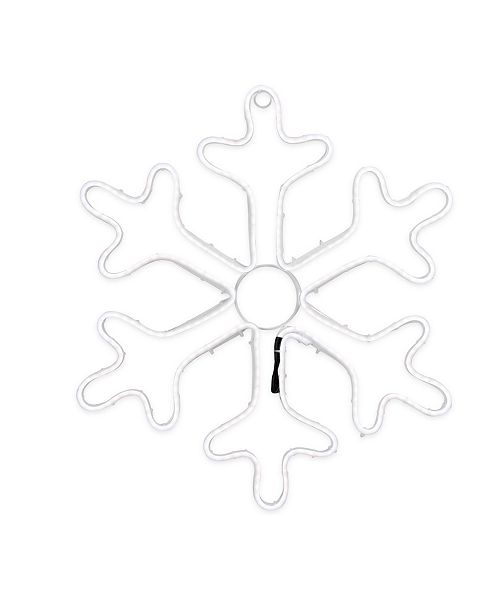 Northlight 18 Neon Style Led Lighted White Snowflake Christmas