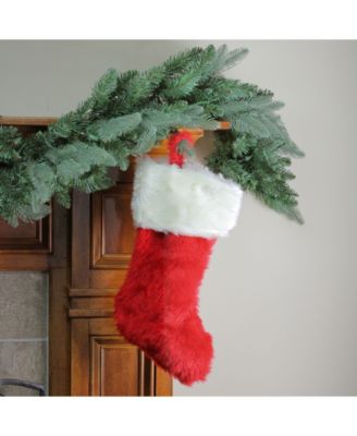 20" Traditional Red with White Cuff Extra Plush Christmas Stocking
