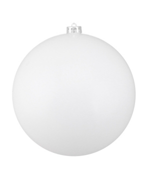 Northlight Winter White Shatterproof Shiny Christmas Ball Ornament 10" 250mm In White