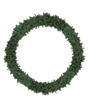Northlight 10' Pre-Lit High Sierra Pine Commercial Artificial Christmas Wreath - Clear Lights