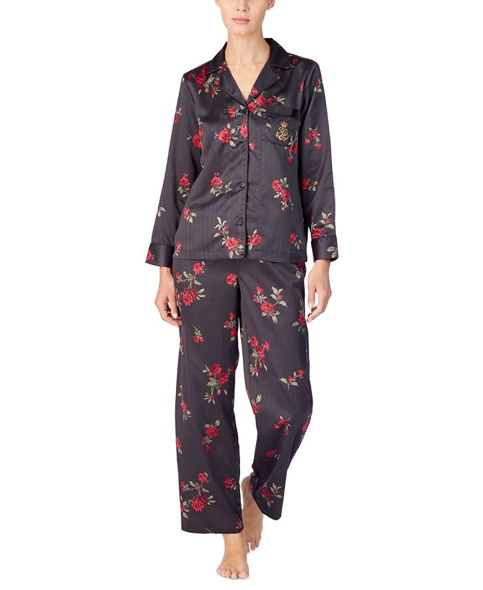 Lauren Ralph Lauren Women's Satin Pajama Set - Macy's