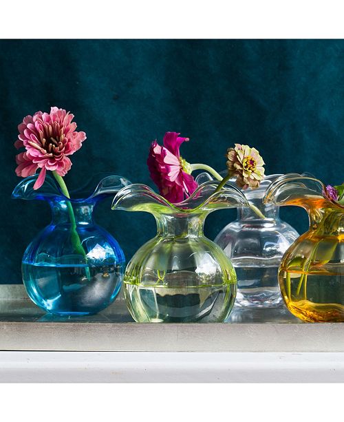 Vietri Hibiscus Glass Small Fluted Vase Reviews Vases Home