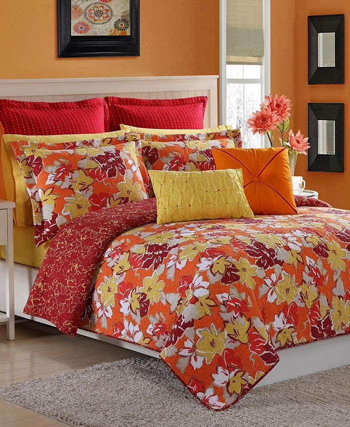 Fiesta Sedona Reversible 3Piece Full/Queen Quilt Set Macy's