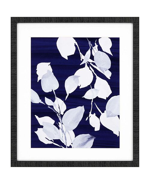 Paragon Simple Leaves On Navy Framed Wall Art 26 X 22 Reviews