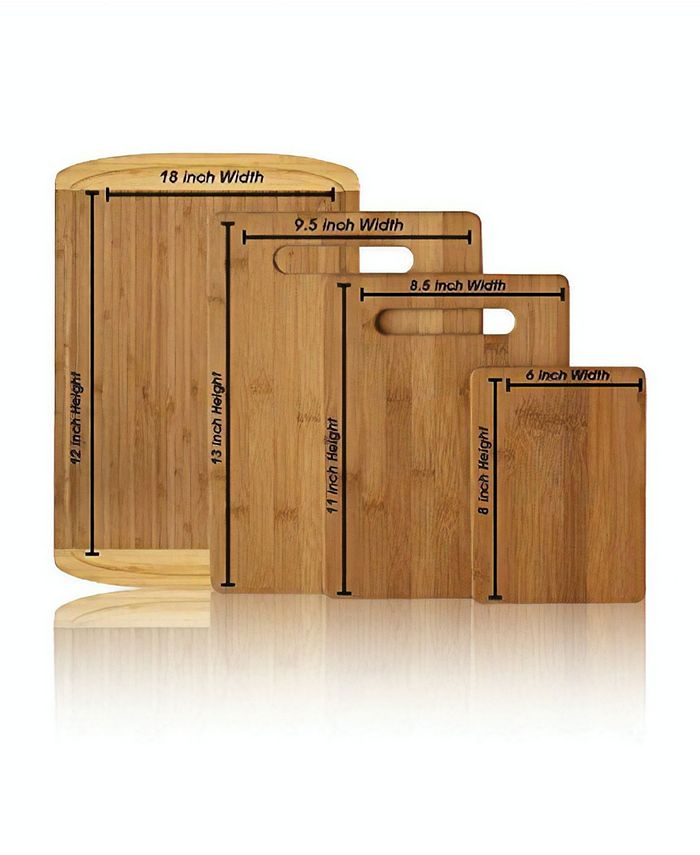 Bambusi 4Piece Cutting Boards Macy's