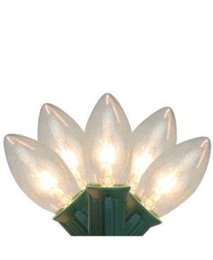 Northlight Set Of 25 Transparent Clear C9 Christmas Lights - Green Wire In Clear