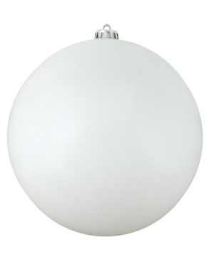 Northlight Winter White Shatterproof Shiny Christmas Ball Ornament 10" 250mm