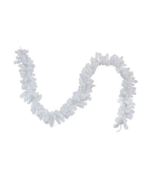 Northlight 9 Battery Operated Pre Lit Led White Artificial Christmas Garland Multi Lights Reviews Holiday Shop Home Macy S
