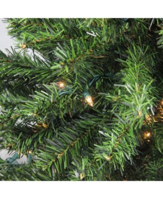 3' Pre-Lit Canadian Pine Artificial Christmas Tree - Clear Lights
