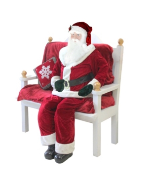 Northlight Huge 6 Foot Life-size Decorative Plush Standing Santa Claus In Red
