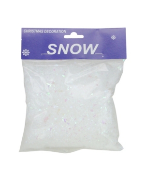 Northlight White Iridescent Artificial Powder Snow Flakes For Christmas Decorating 2 Oz.