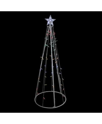 5' Multi-Color LED Lighted Show Cone Christmas Tree Outdoor Decoration