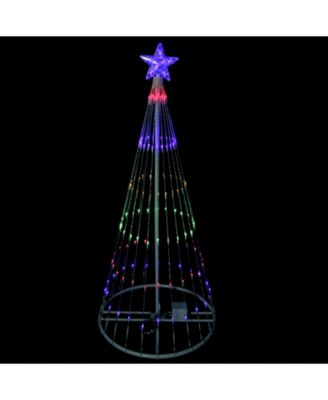 4' Multi-Color LED Lighted Show Cone Christmas Tree Outdoor Decoration