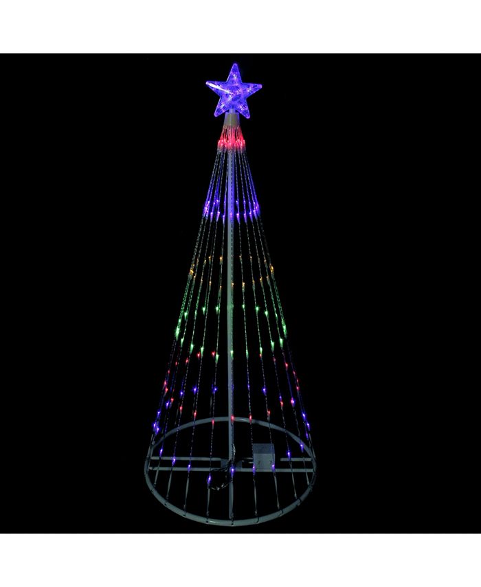 Northlight 4' MultiColor LED Lighted Show Cone Christmas Tree Outdoor