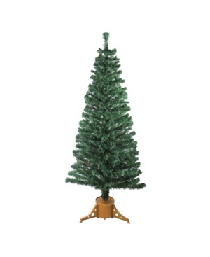 Northlight 6' Pre-lit Color Changing Fiber Optic Artificial Christmas Tree In Green