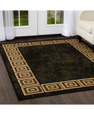 Global Rug Designs Global Rug Design Vision VIS06 Black Area Rug Collection