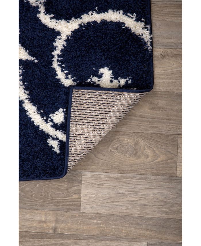 Main Street Rugs Bahia Shag Bas2323 Navy 5'3" x 7'3" Area Rug Macy's