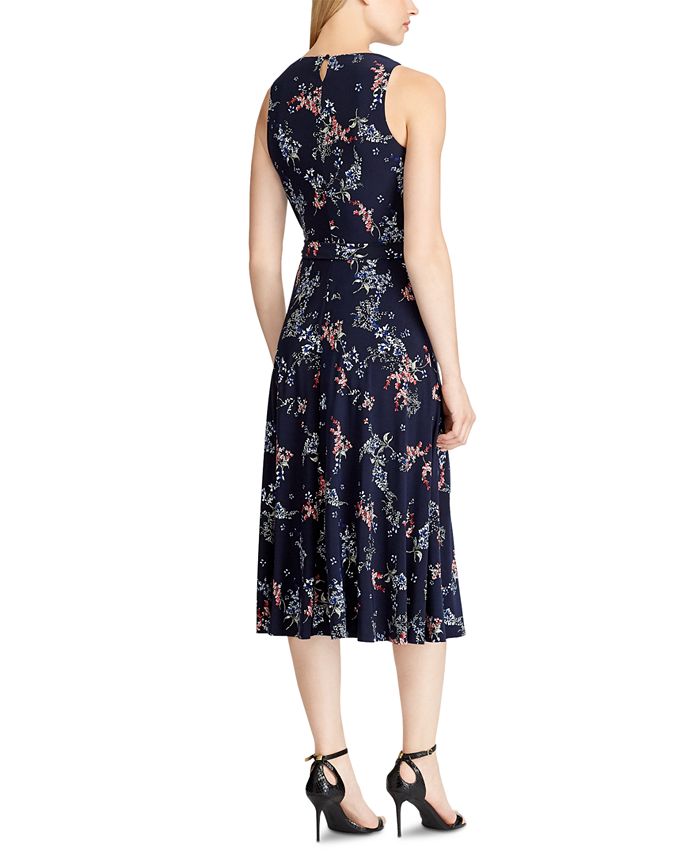 Lauren Ralph Lauren Floral Sleeveless Midi Dress - Macy's
