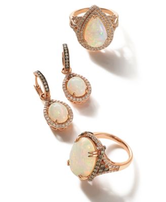 Opal (6 1/2 ct. t.w.) & Diamond (3/4 ct. t.w.) in 14k Rose Gold