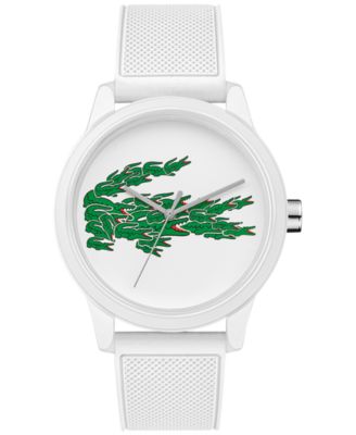 white lacoste watch men's