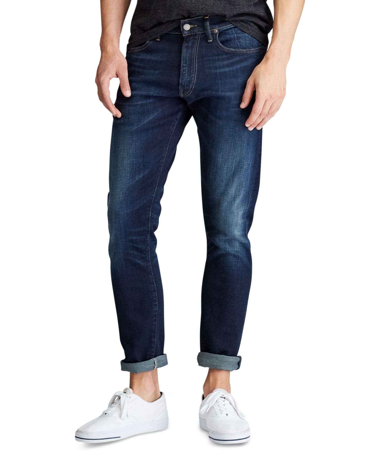 Мужские джинсы Polo Ralph Lauren Big & Tall Prospect Straight Stretch, цвет: Murphy Stretch Dark — фото 10