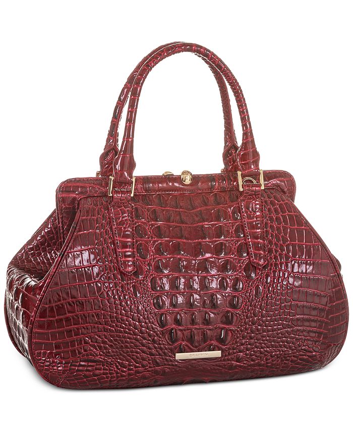 Brahmin Layla Melbourne Embossed Leather Satchel Macy s