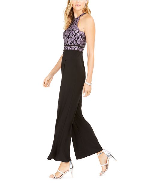 Nightway GlitterLace Jumpsuit & Reviews Pants & Leggings Women
