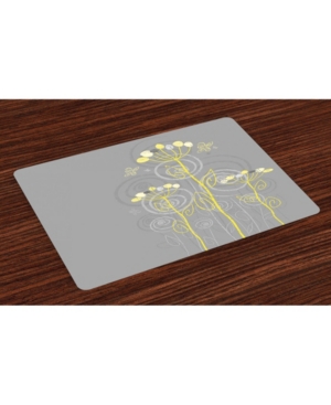 Ambesonne Place Mats Set of 4