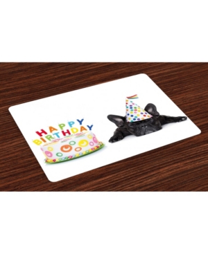 Ambesonne Birthday Party Place Mats Set of 4