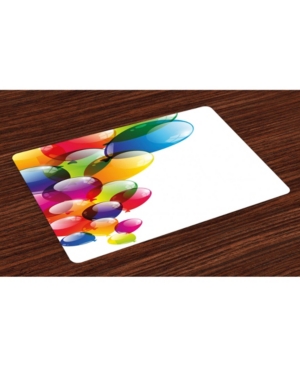 Ambesonne Birthday Place Mats Set of 4
