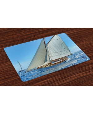 Ambesonne Nautical Place Mats Set of 4
