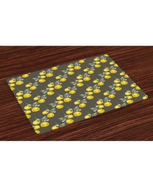 Ambesonne Floral Place Mats Set of 4