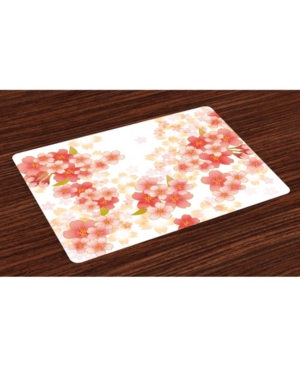 Ambesonne Floral Place Mats Set of 4