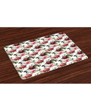 Ambesonne Shabby Flora Place Mats Set of 4